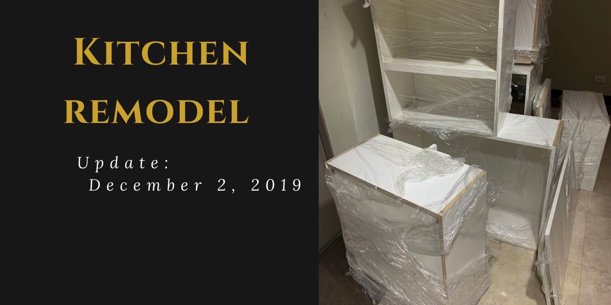 Kitchen Remodel Update (December 2, 2019)
