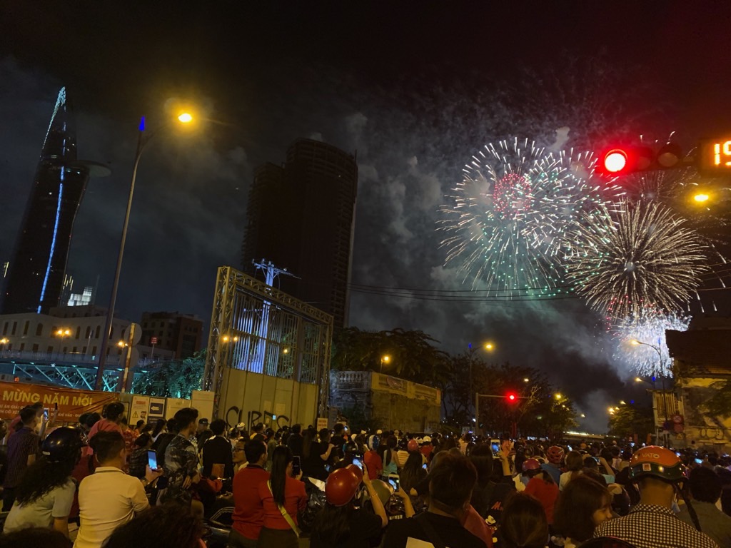 early FI destination Ho Chi Minh City New Year fireworks